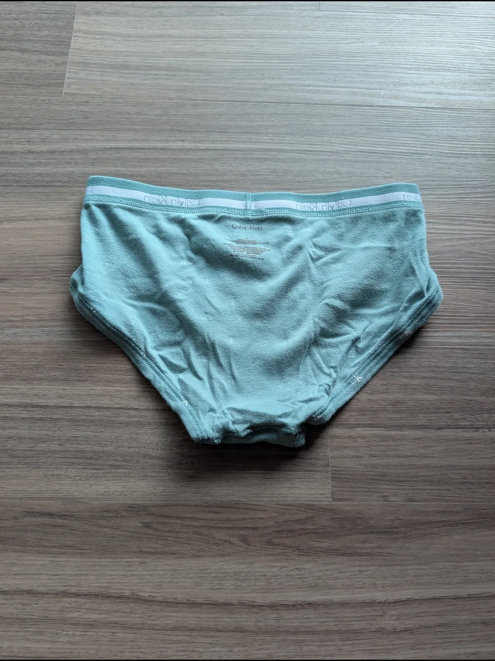 Calvin Klein Men’s Light Teal Logo Briefs